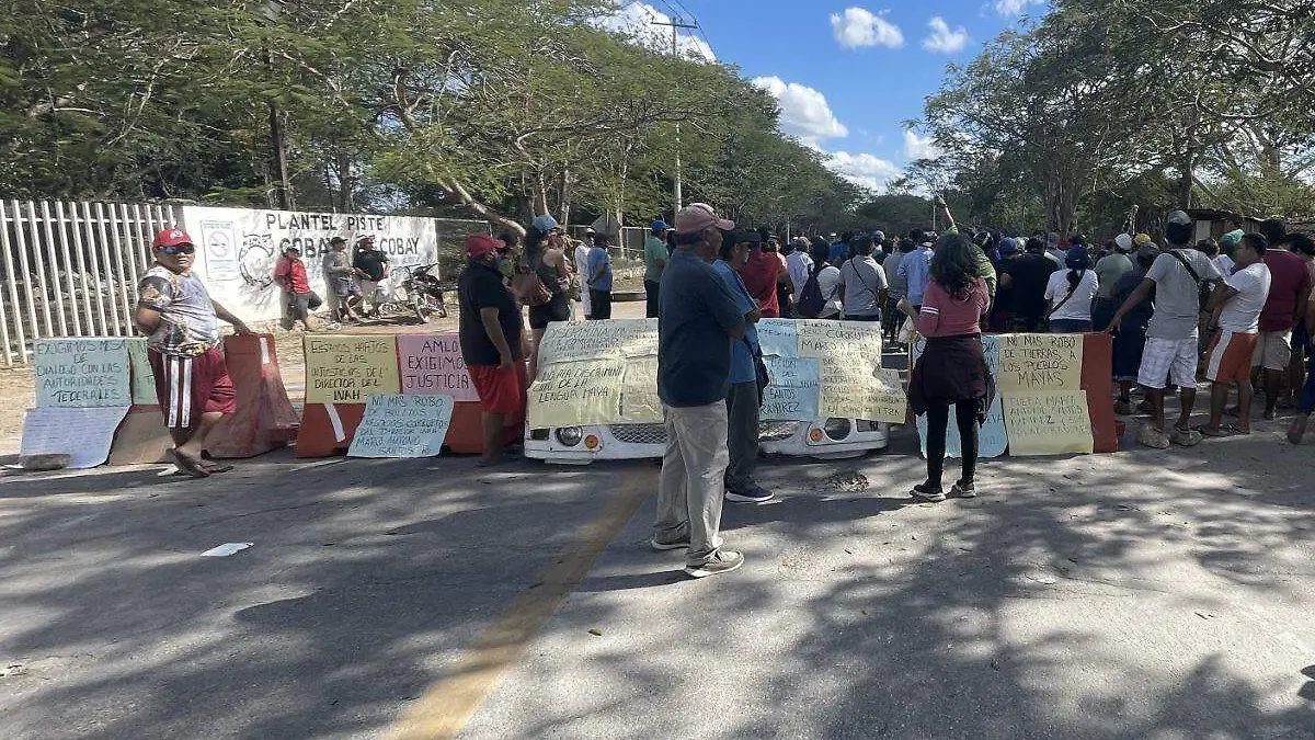 Comerciantes chocan con el INAH en Chichén Itzá bloqueo suma 36 horas